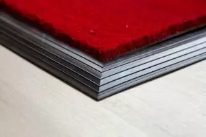 17mm coconut matting with Rubber Edge - Red - 100 cm x 200 cm