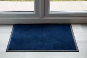 Indoor Navy Luxury Navy Entrance Throw Down Matting