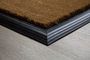 17mm Coir matting with Rubber Edge - Natural - 100 cm x 200 cm