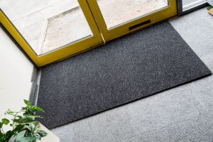 17mm Coir matting with Rubber Edge - Russet - 33 cm x 60 cm