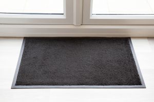 Throw Down Heavy Duty Matting Hard Wearing - Black - Standard Sizing 120 cm x 85cm
