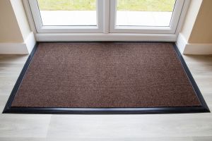 17mm Coir matting with Rubber Edge - Russet - 33 cm x 60 cm