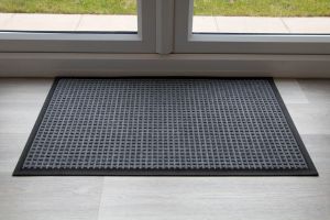 Indoor Grey Grey Throw Down Heavy Duty Matting Hard Wearing