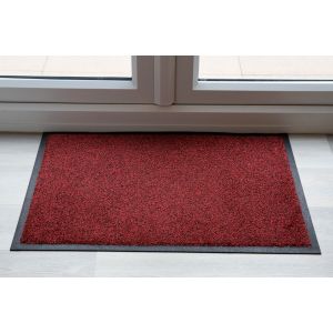 Black Red Speckle Luxury Throw Down Entrance Mat Various Sizes