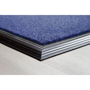 Blue Brush Mat Rubber Edge Made to Measure