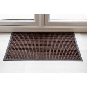 Indoor Brown Brown Throw Down Heavy Duty Matting Hard Wearing