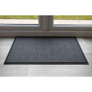 Indoor Grey Grey Throw Down Heavy Duty Matting Hard Wearing