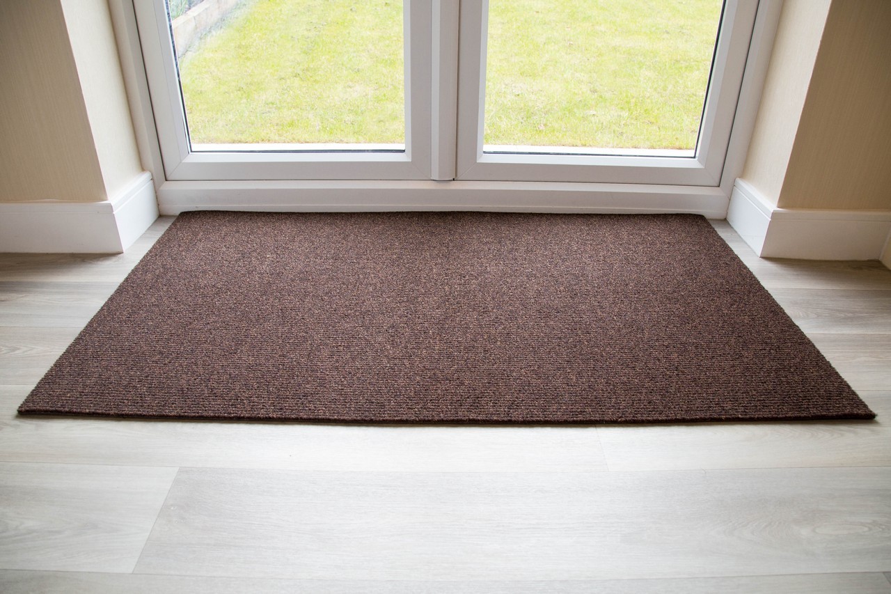 Buy Large Coir Entrance Matting, Table Protectors, Brown Brush Mat Made