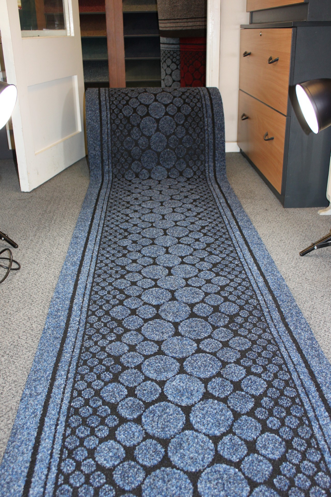 Buy Large Coir Entrance Matting, Table Protectors, Blue Entrance Hallway Pebbles Mat Corridor