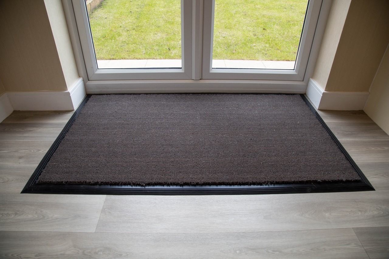 Buy Large Coir Entrance Matting, Table Protectors, Grey Entrance Coir