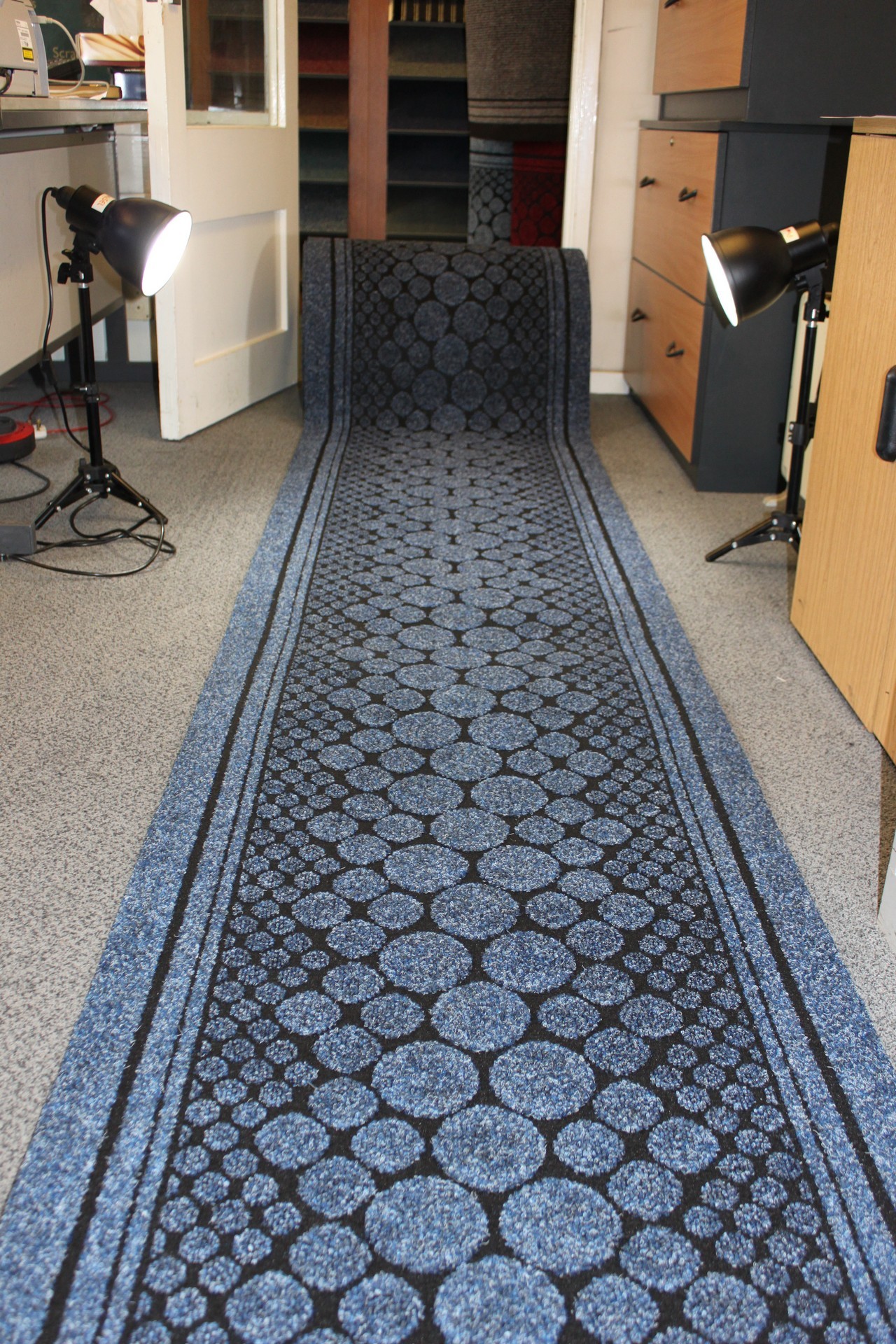 Buy Large Coir Entrance Matting, Table Protectors, Blue Entrance Hallway Pebbles Mat Corridor