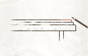 Straight table edge