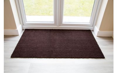 brown coir entrance mat