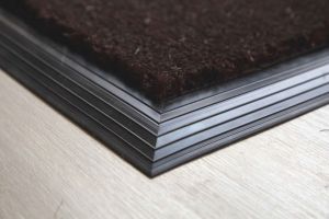 17mm Coir matting with Rubber Edge - Brown - 100 cm x 200 cm