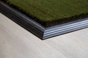 17mm Coir matting with Rubber Edge - Green - 100 cm x 200 cm