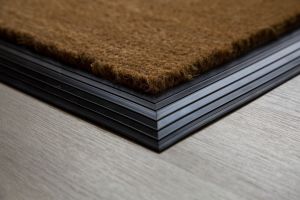17mm Coir matting with Rubber Edge - Natural - 100 cm x 200 cm