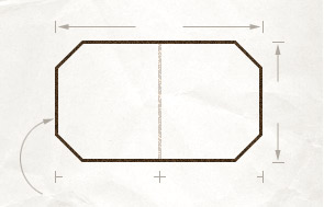 Hexagonal table diagram